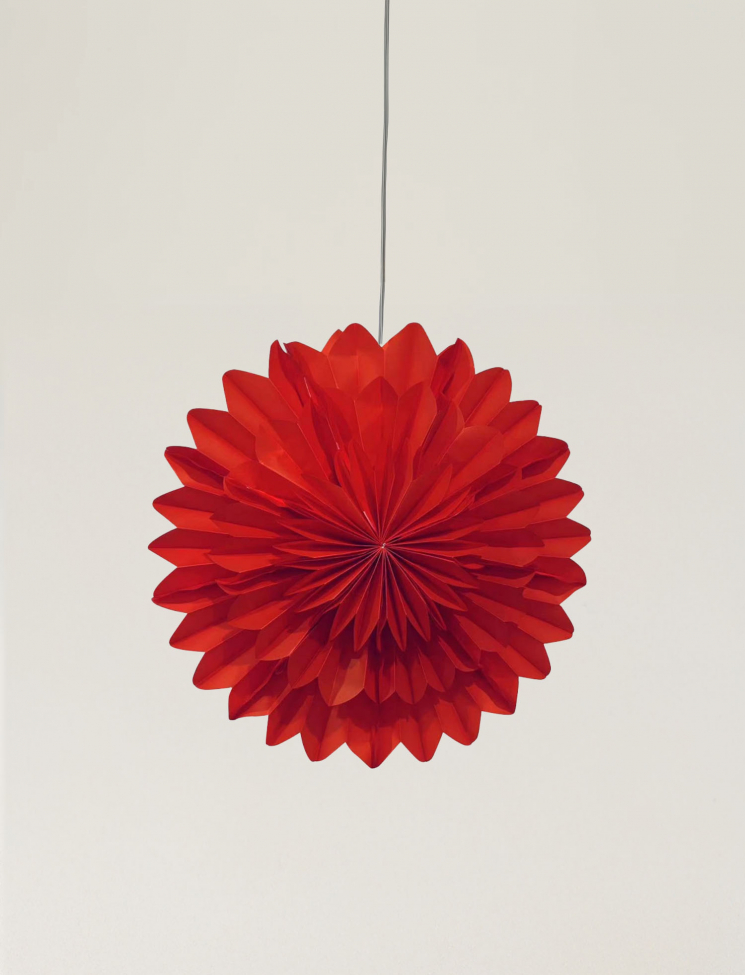 Adventtitähti 'Lotus' 45cm - Punainen