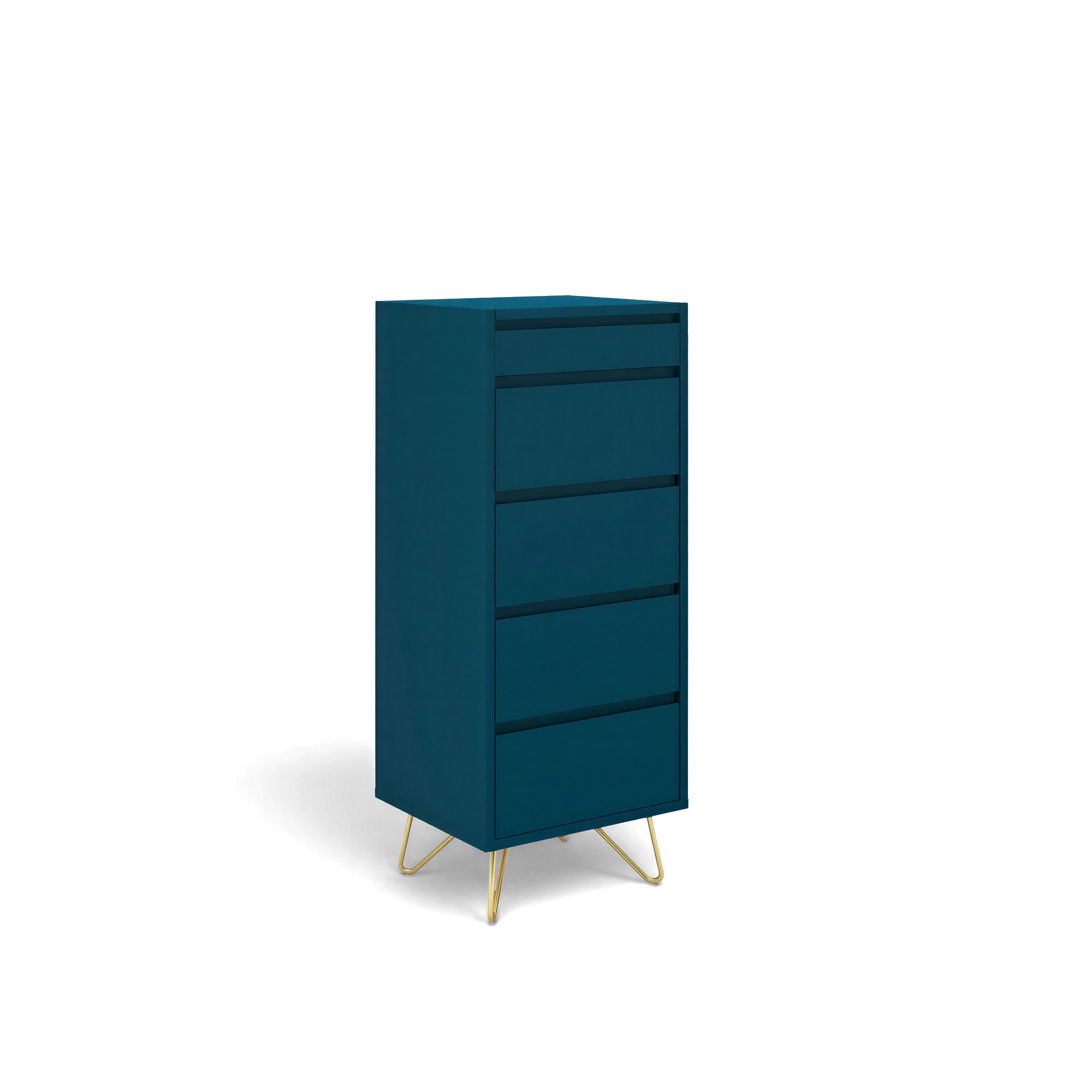 Lipasto 'Elle' 45x110 - Turkoosi/Kulta