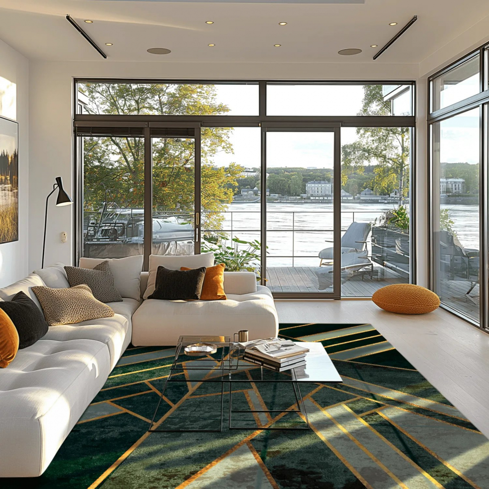 Wiltonmatto 'Amasra'- Vihreä