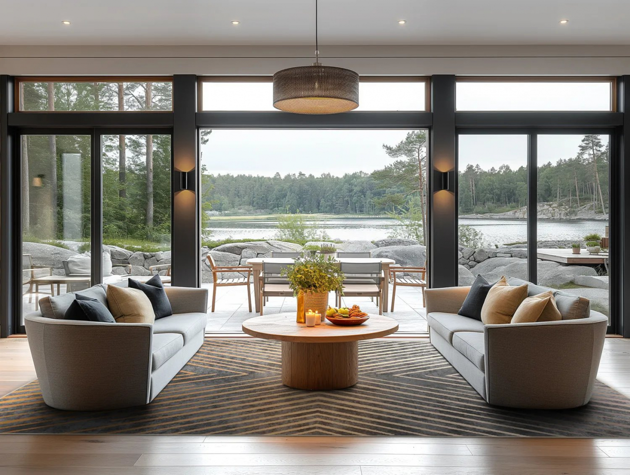 Wiltonmatto 'Amorgos' - Monivärinen