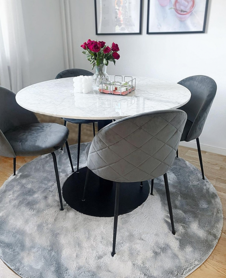 Pyöreä matto 'Aranga Super Soft' - Harmaa