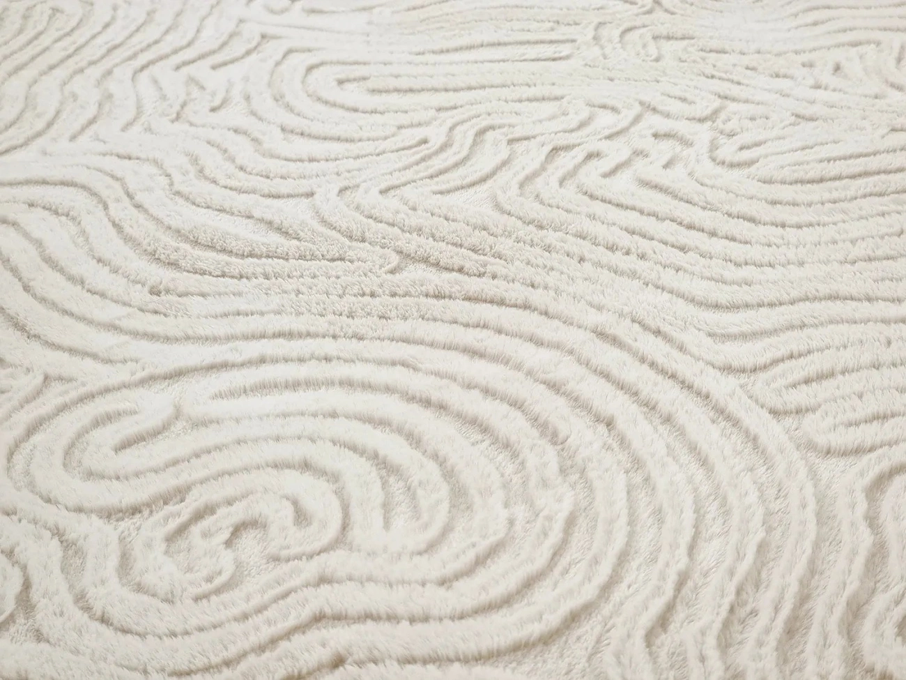 Pyöreä matto 'Amora' - Valkoinen
