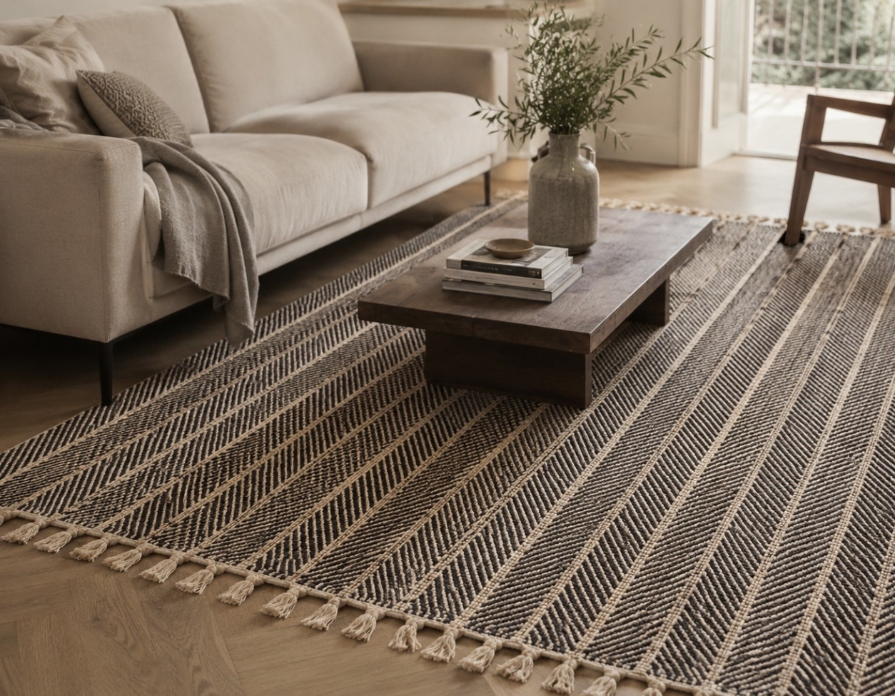 Matto 'Striped Sand' - Luonnollinen 160x230