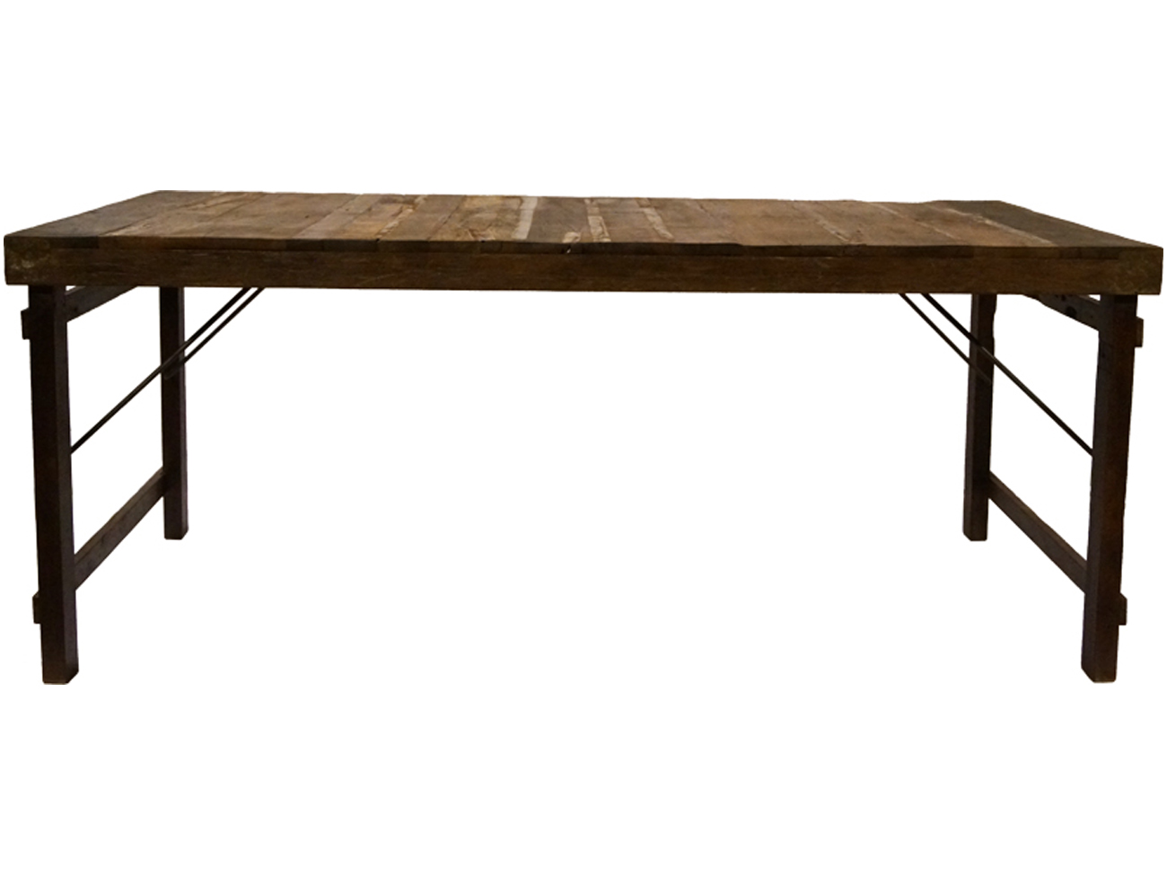 Ruokapöytä Vintage 180x90cm - Puu/Rauta
