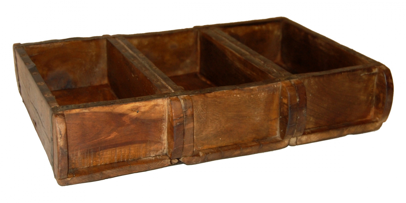 Laatikko Vintage 3 lokeroa - Puu