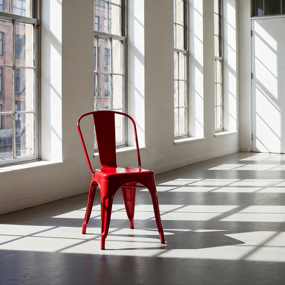 Tuoli 'Montmartre' - Punainen lakattu