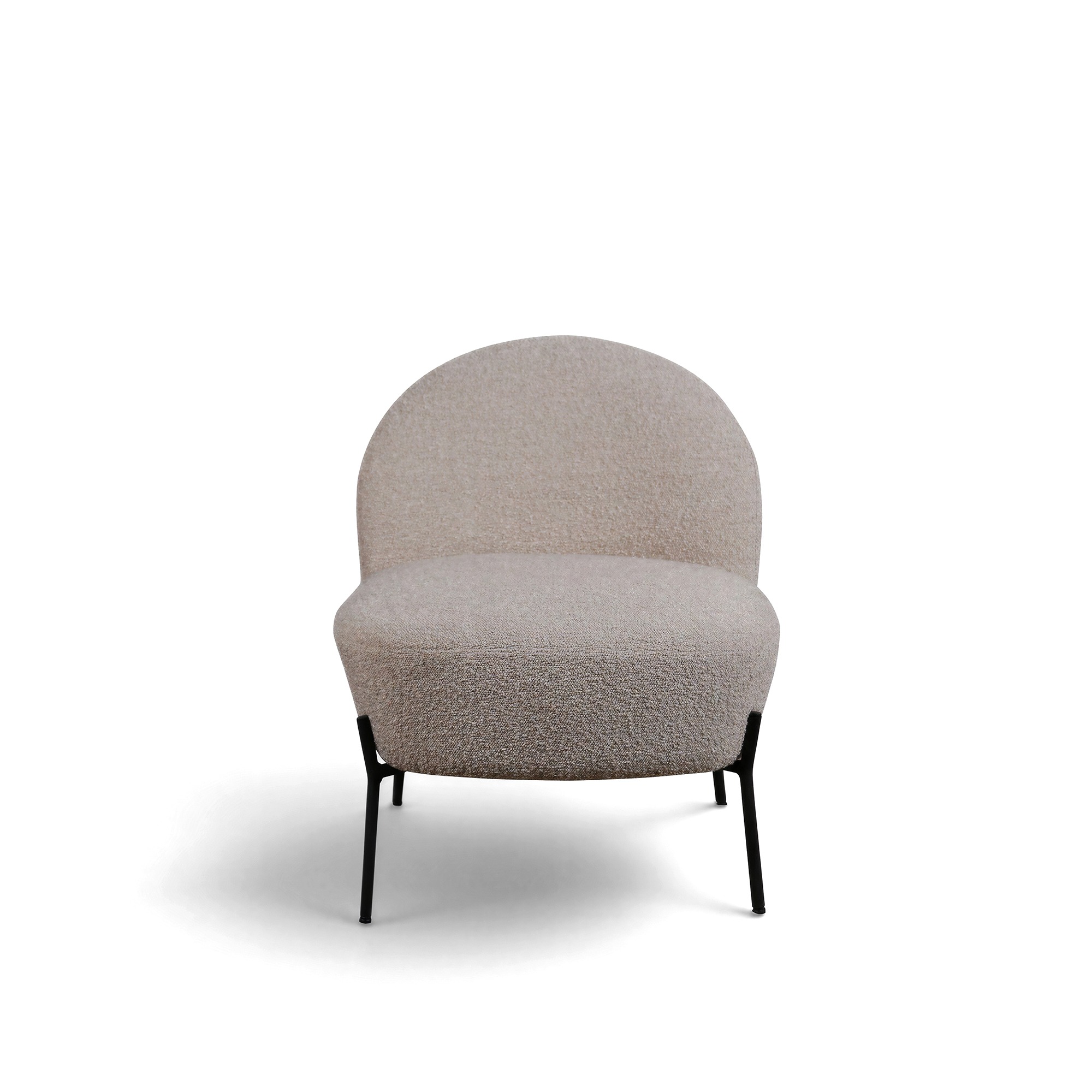 Nojatuoli 'Gori' - Beige/Bouclé