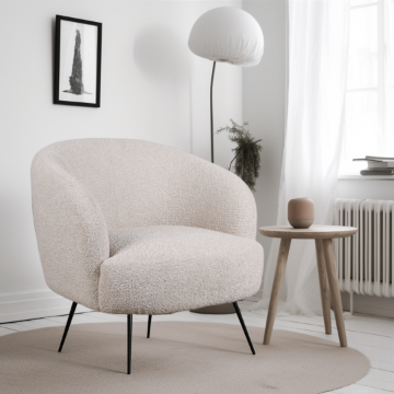 Tuoli 'Capri' - Beige/Bouclé
