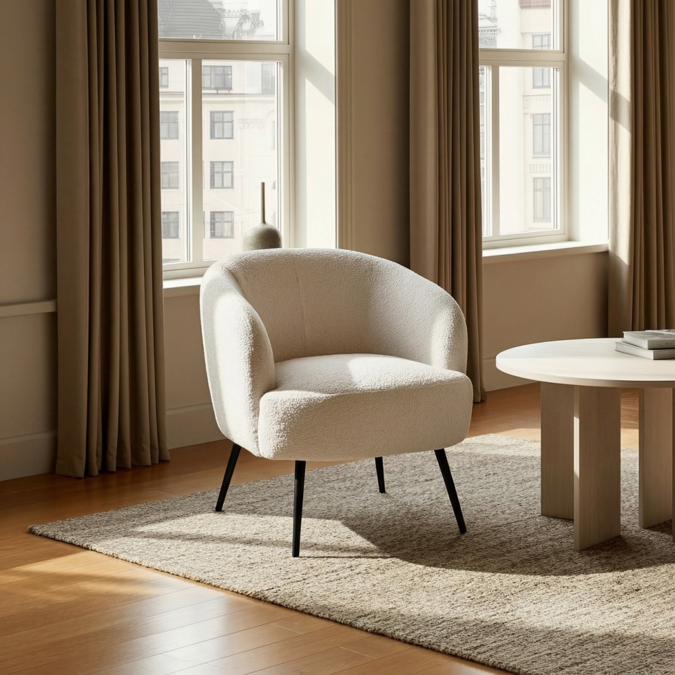 Tuoli 'Capri' - Beige/Bouclé