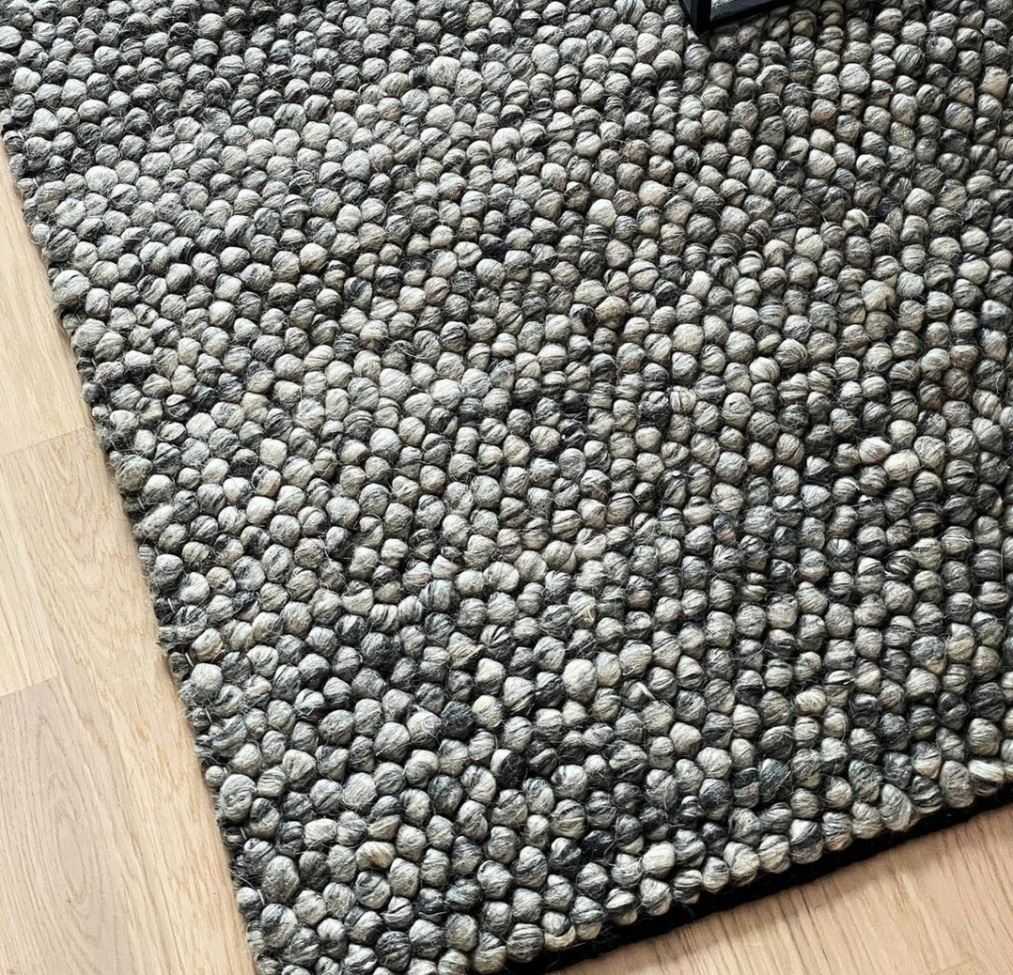 Villamatto 'Avafors Wool Bubble' 160x230cm - Harmaa