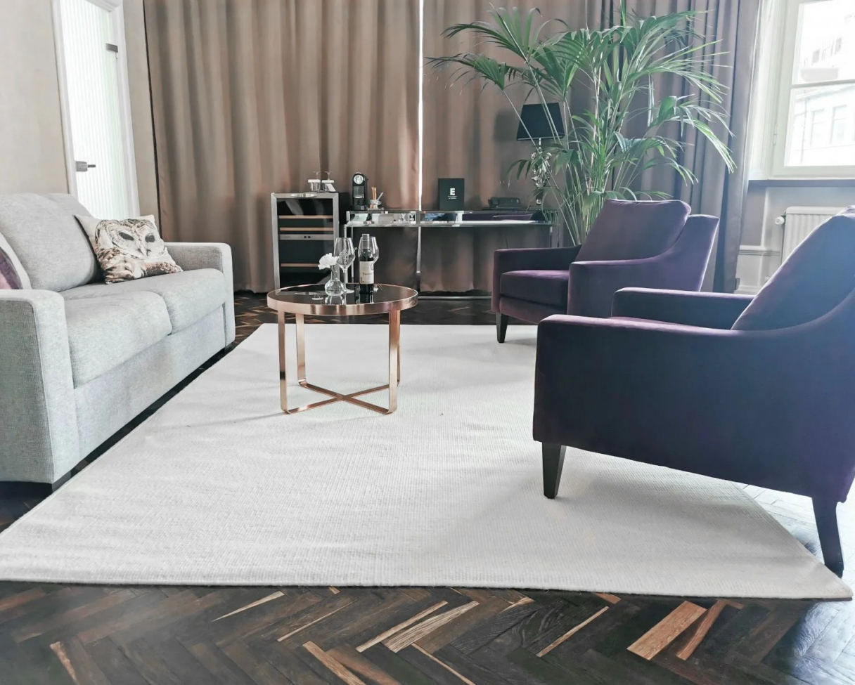Villamatto 'Hamilton' 60x120cm - Valkoinen