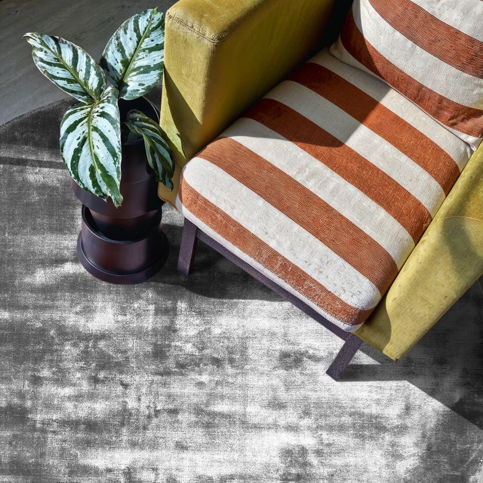 Pyöreä matto 'Jodhpur' 120cm - Harmaa