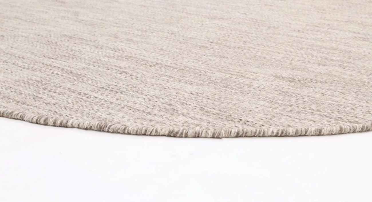 Pyöreä matto 'Dhurry' 160cm - Beige