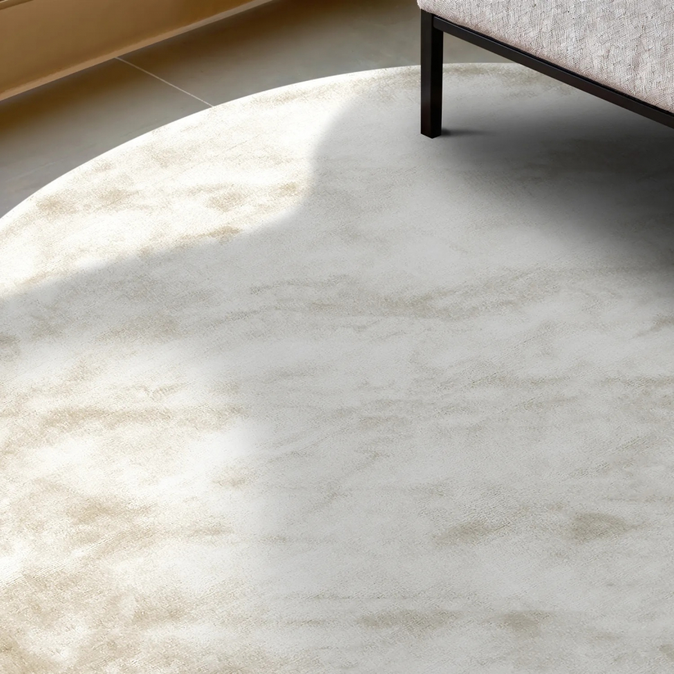 Pyöreä matto 'Jodhpur' 120cm - Offwhite