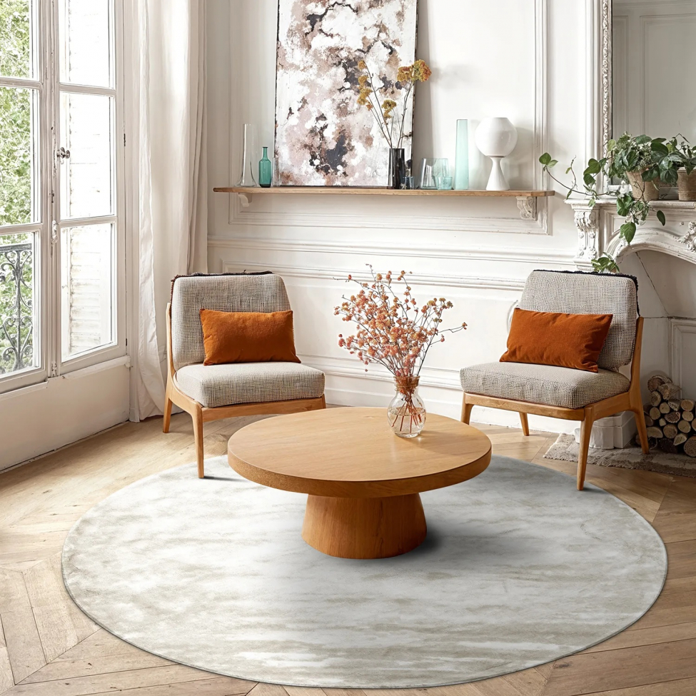 Pyöreä matto 'Jodhpur' 160cm - Offwhite