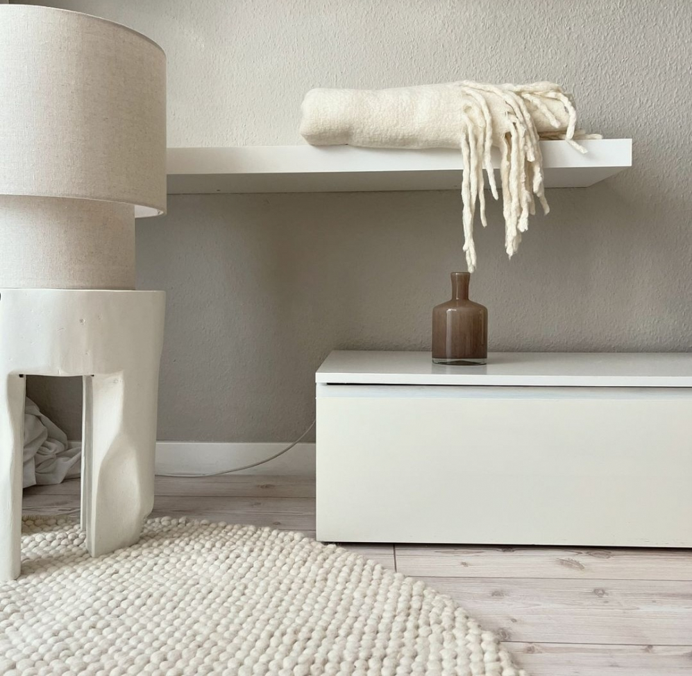 Pyöreä matto 'Avafors' 200cm - Beige