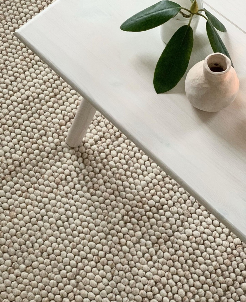 Pyöreä matto 'Avafors' 200cm - Beige