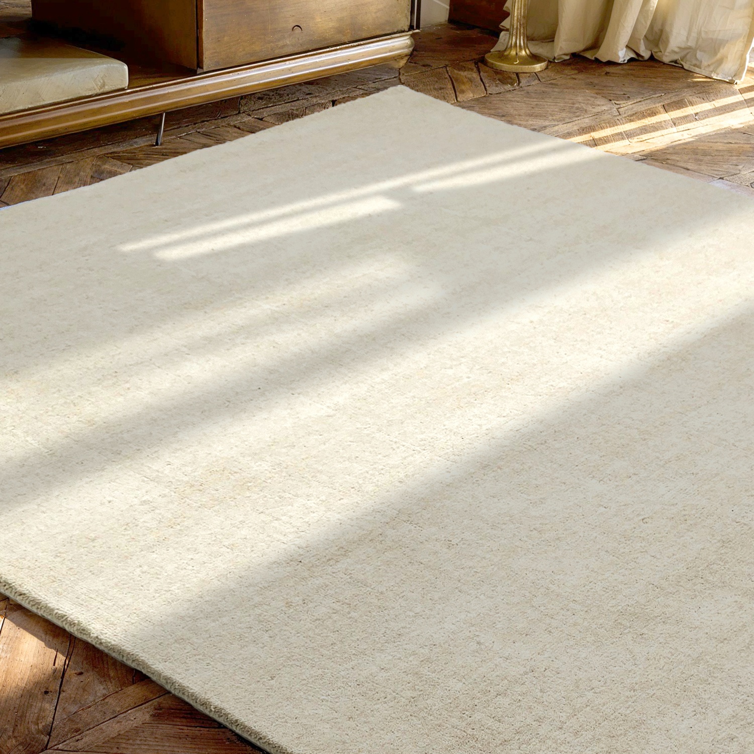 Villamatto 'Rozen Handloom Wool Premium' - valkoinen