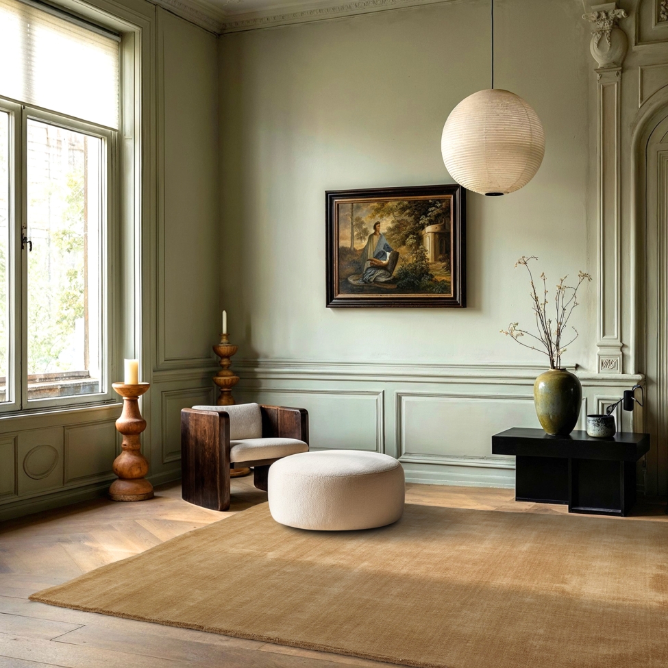 Villamatto 'Rozen Handloom Wool Premium' - beige