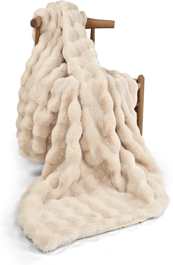 Huopa 'Aranga Bubble Throw' 130x170cm - Beige