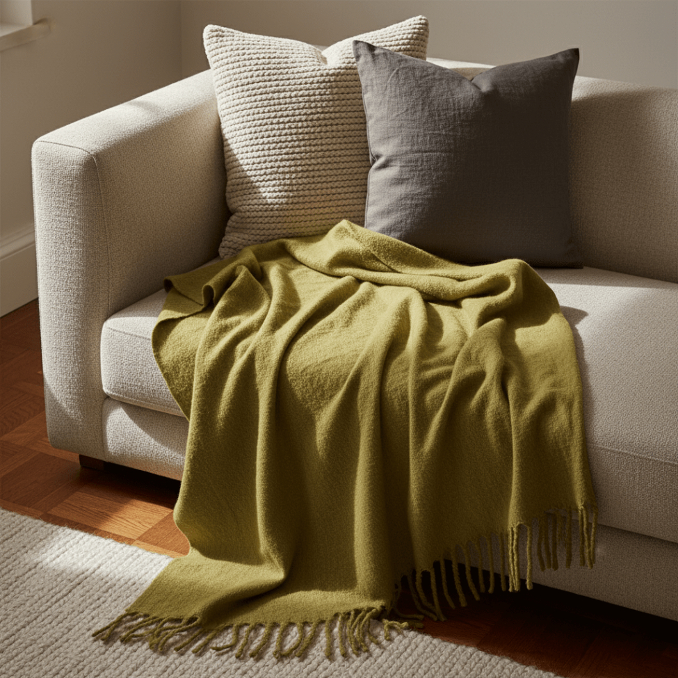 Ruutu 'Samantha' 130x170cm - Oliivinvihreä