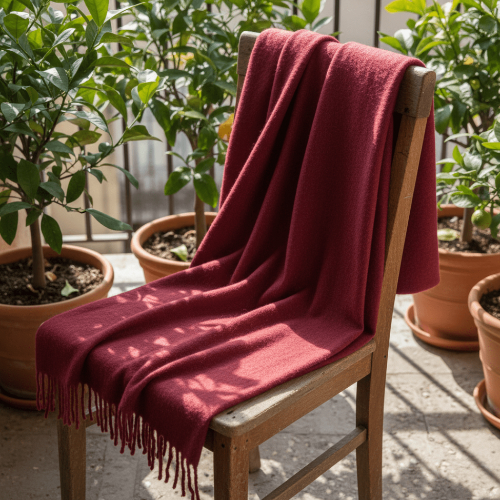 Ruutu 'Samantha' 130x170cm - Tummanpunainen