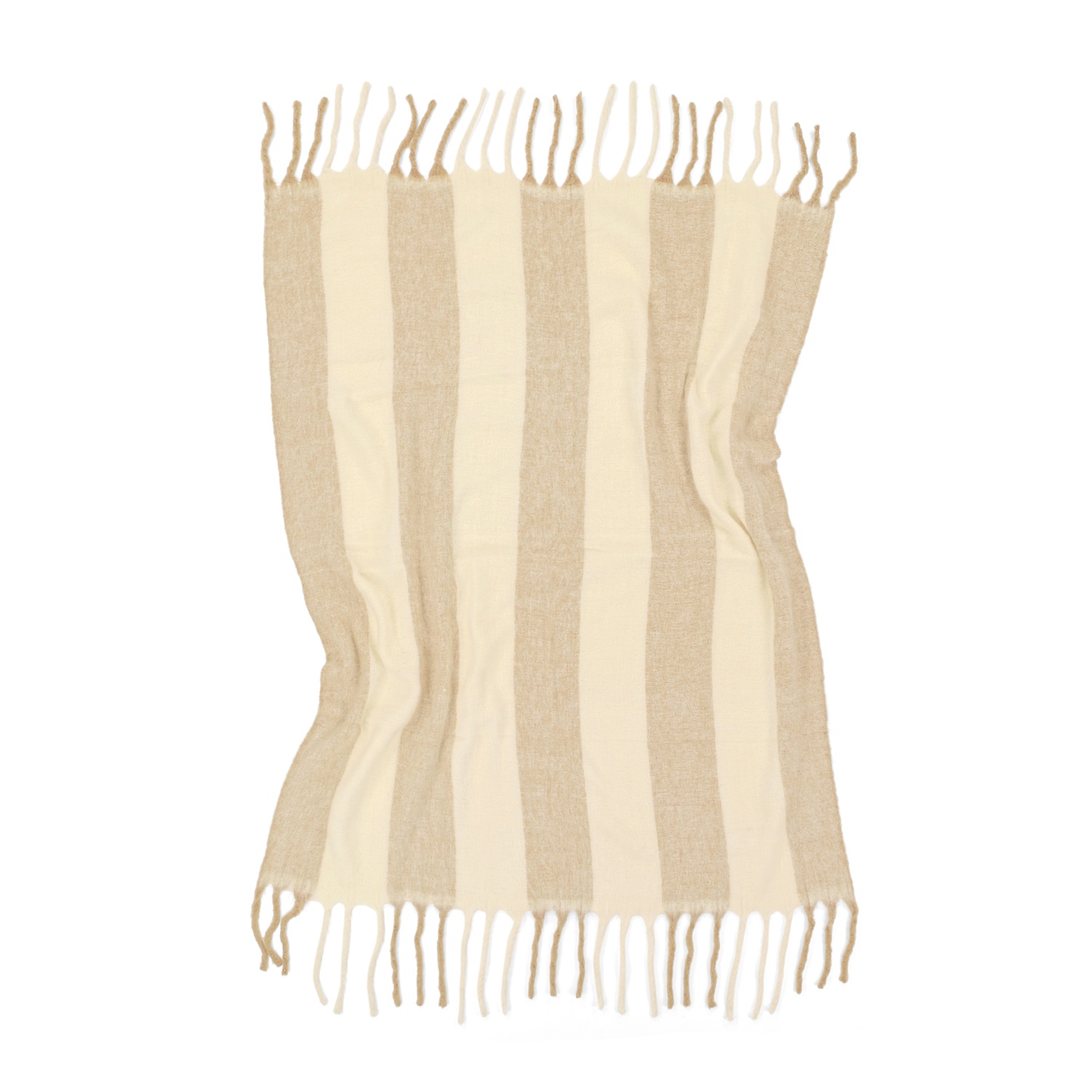Ruutu 'Beatriz Stripe' 130x170cm - Beige/valkoinen