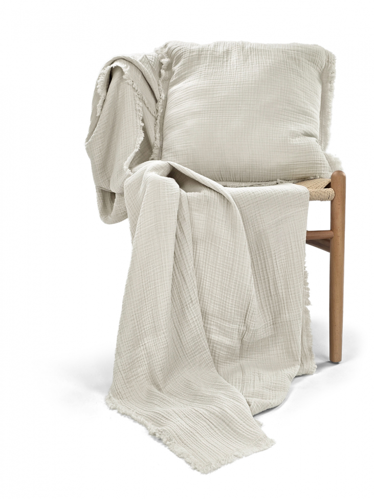 Tyynynpäällinen 'Dorena' 45x45cm - Harmaa