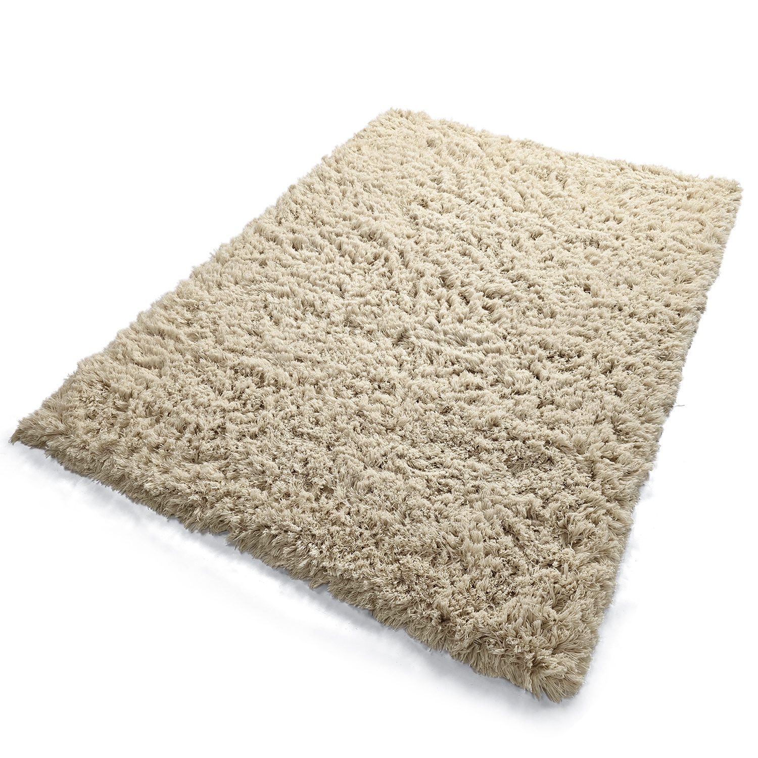Ryijymatto 'Fassale Handwoven Wool' - beige