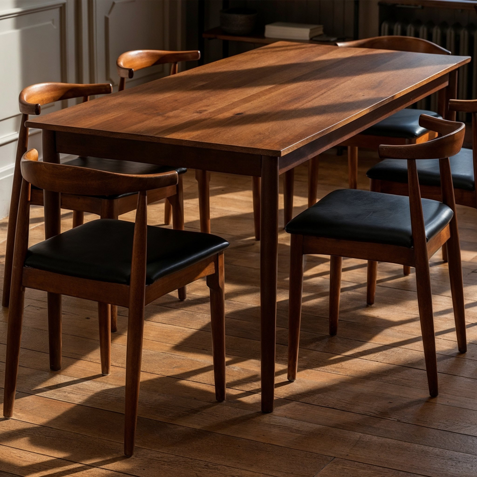 Ruokapöytä 'Fager' 135cm - Pähkinä