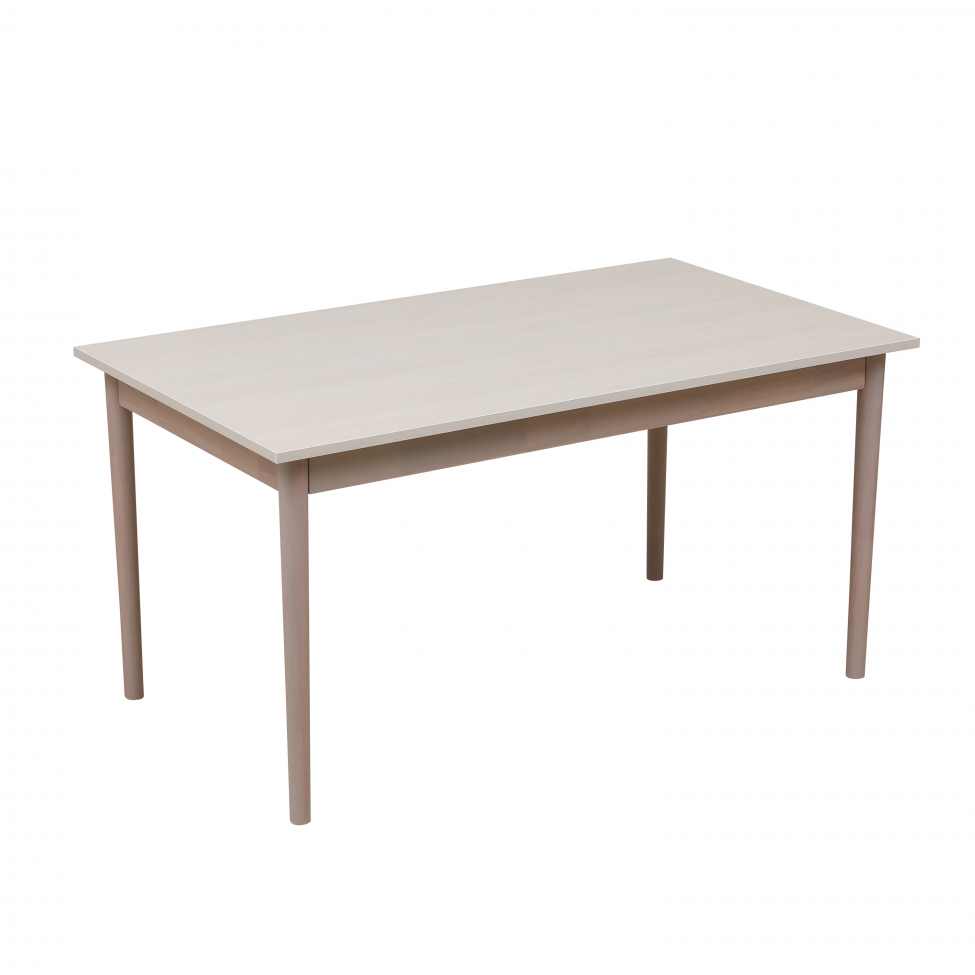 Ruokapöytä 'Fager' 135cm - Valkopigmentoitu
