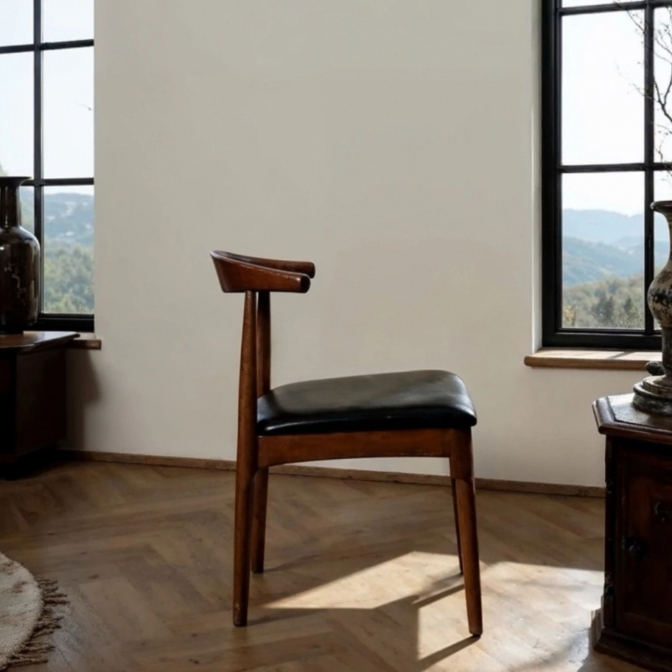 Tuoli 'Fager' - Pähkinä/Musta