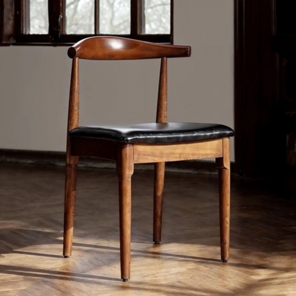 Tuoli 'Fager' - Pähkinä/Musta