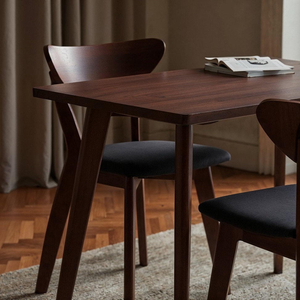 Tuoli 'Sirdal' - Pähkinä/Tummanharmaa