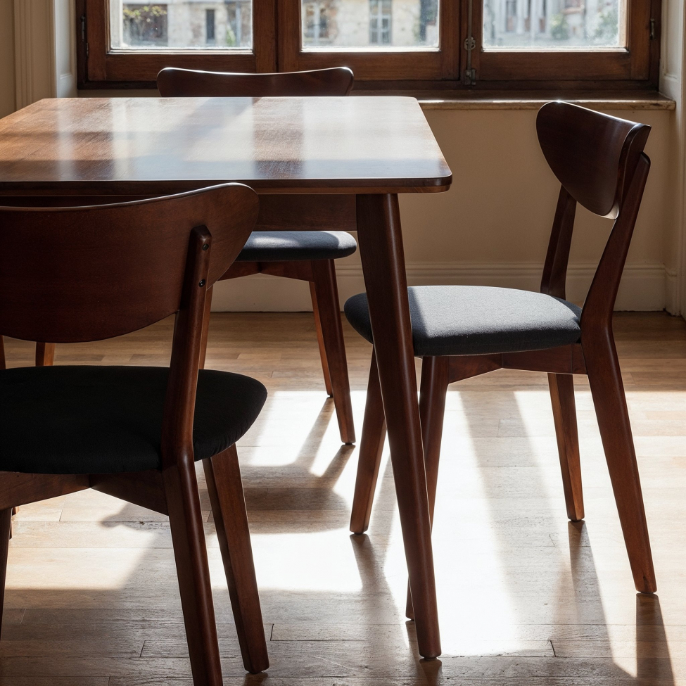 Tuoli 'Sirdal' - Pähkinä/Tummanharmaa