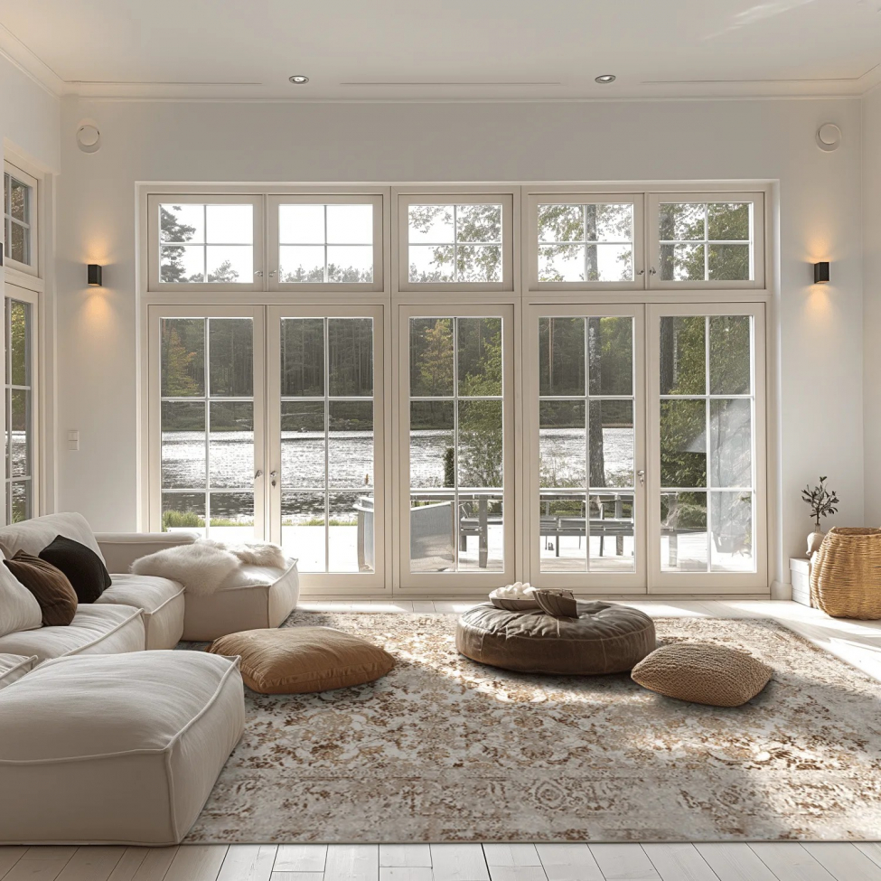 Wilton-matto 'Denizli' 80x250cm - Vaaleanbeige