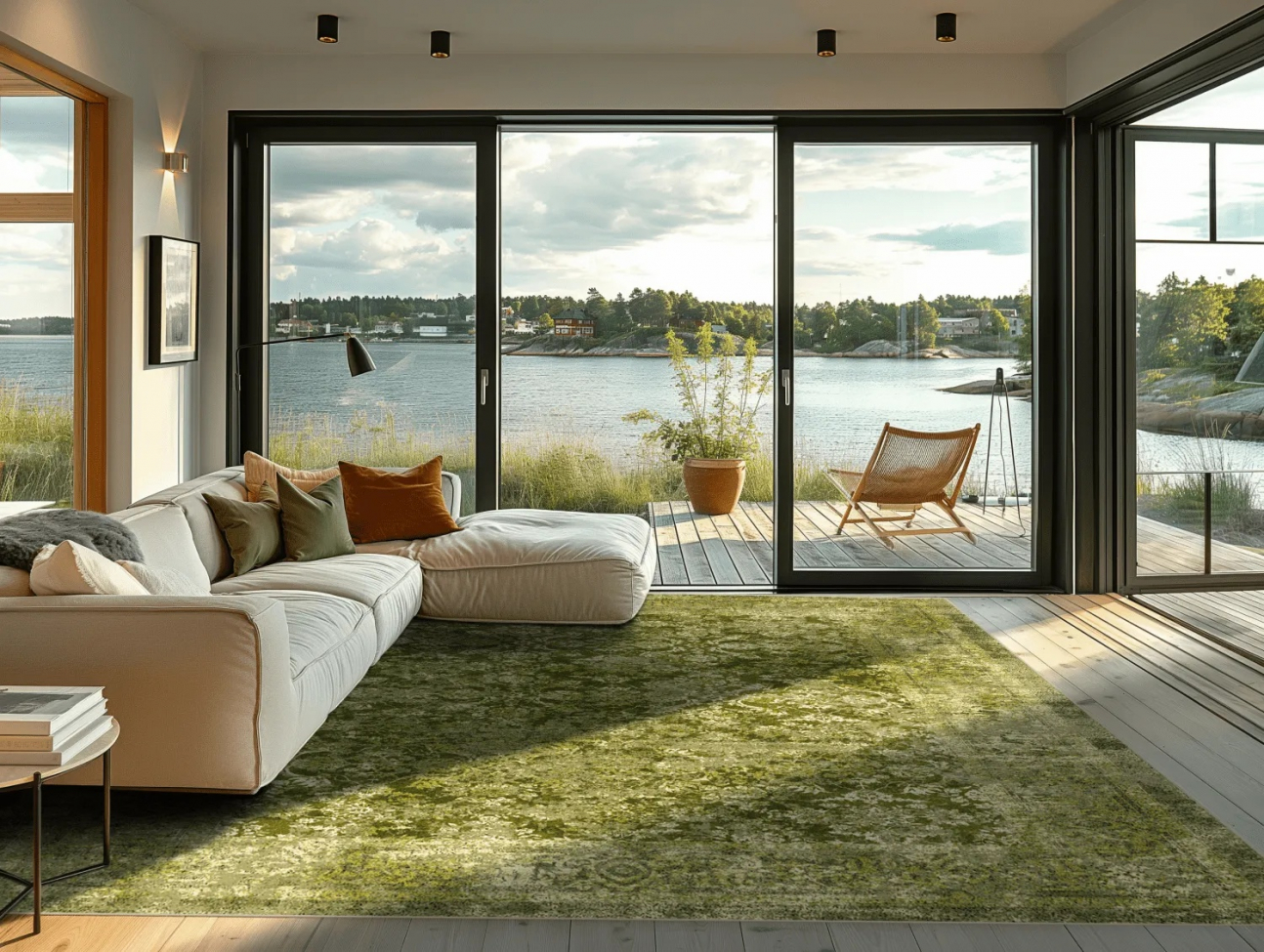 Wilton-matto 'Denizli' 80x150cm - Vihreä