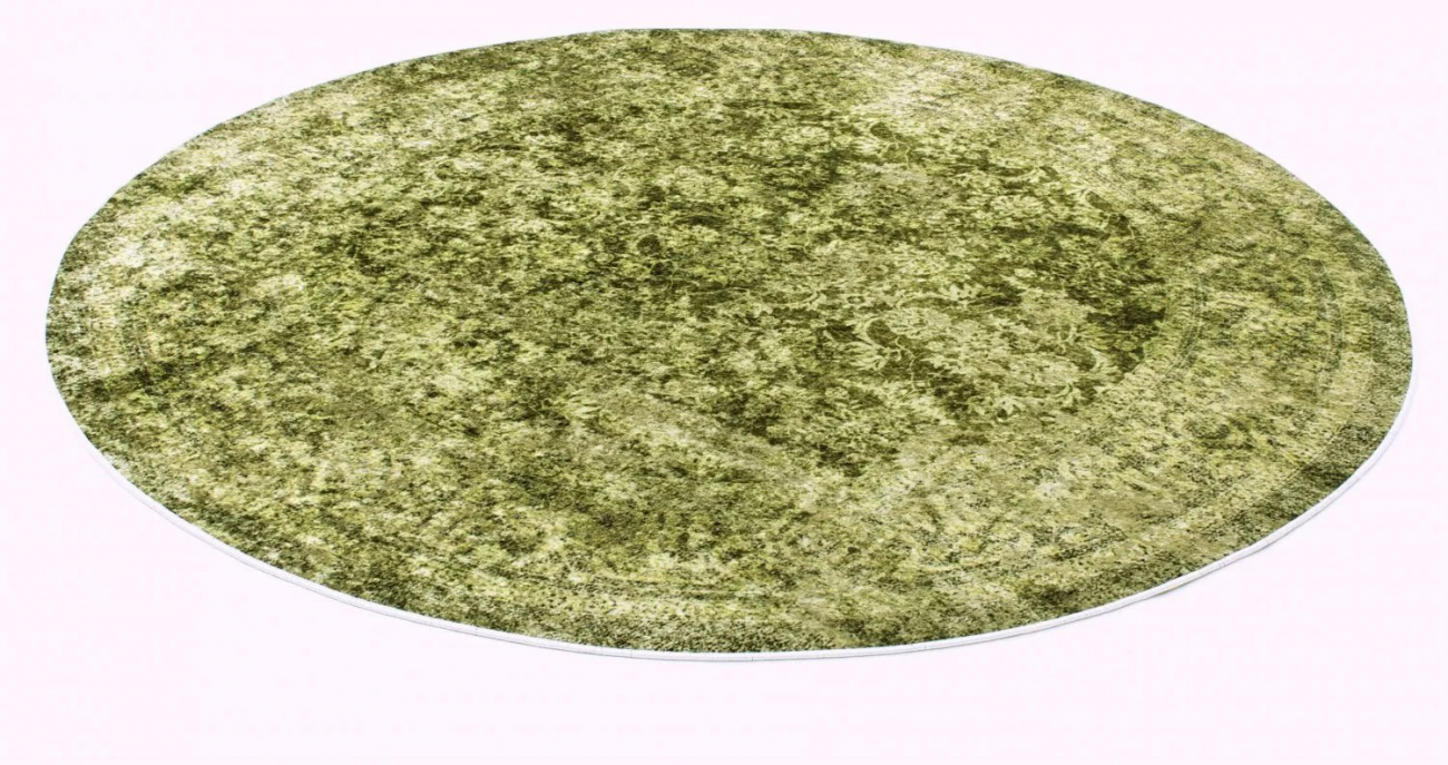 Pyöreä matto 'Denizli' 120cm - Vihreä