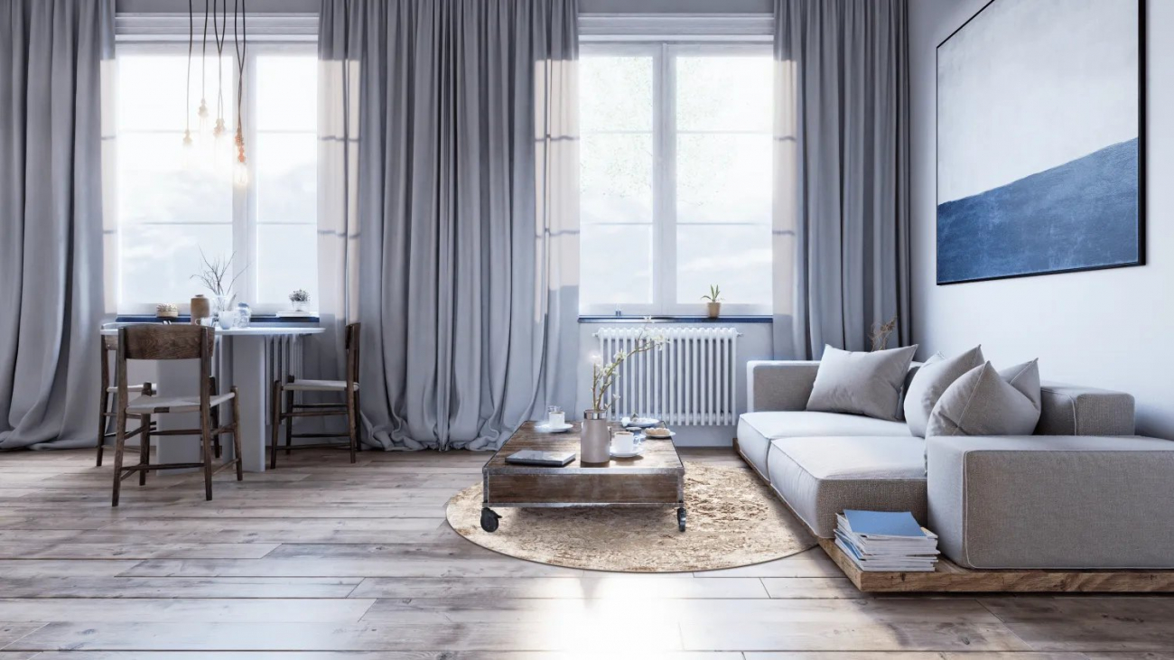 Pyöreä matto 'Denizli' 200cm- Beige