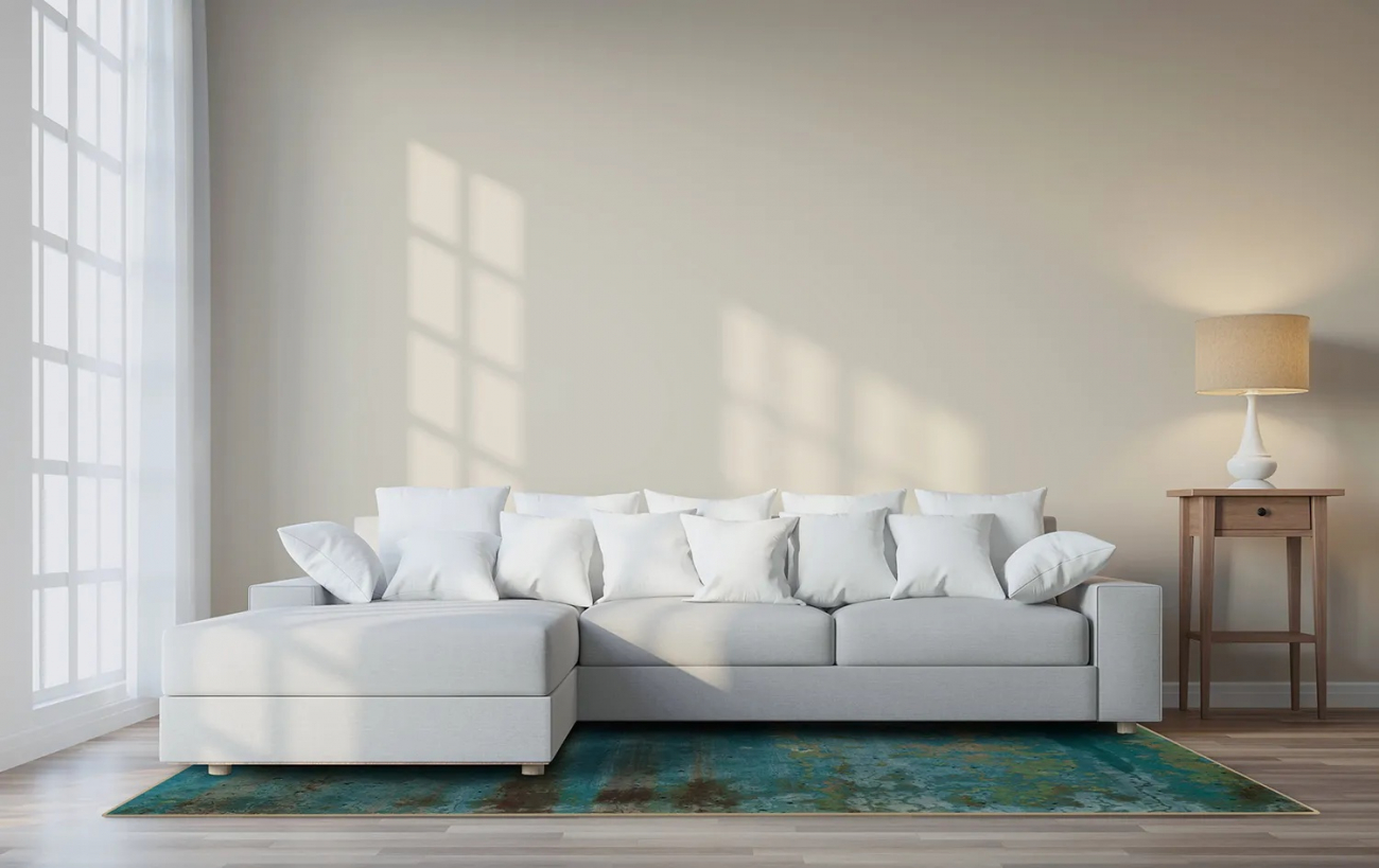 Wiltonmatto 'Domont' 80x150cm - Turkoosi