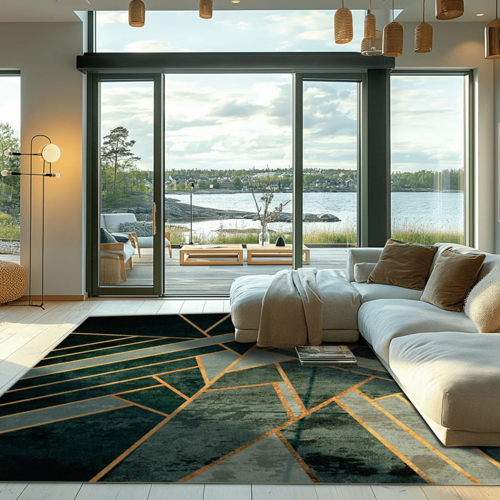 Wiltonmatto 'Amasra' 200x280cm - Vihreä