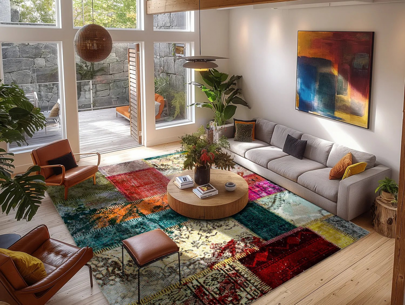 Wiltonmatto 'Ariana' 200x280cm - Monivärinen