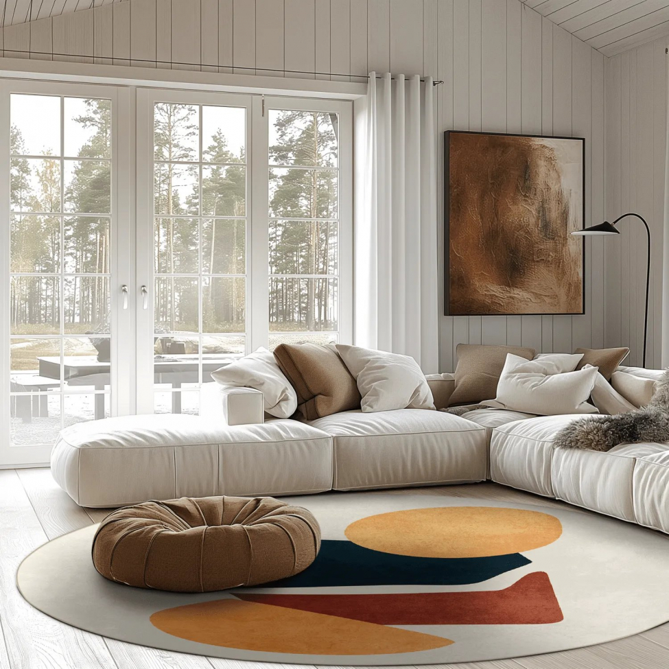 Pyöreä matto 'Beira' 240cm - Multi