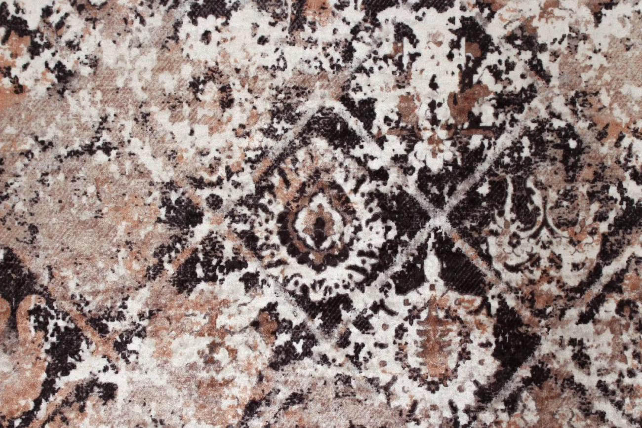 Wiltonmatto 'Douz' 130x190cm - Musta/Monivärinen