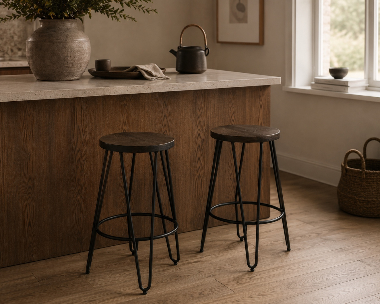 Jakkara 'Rustic' 45cm - Puu/Ter&auml;s