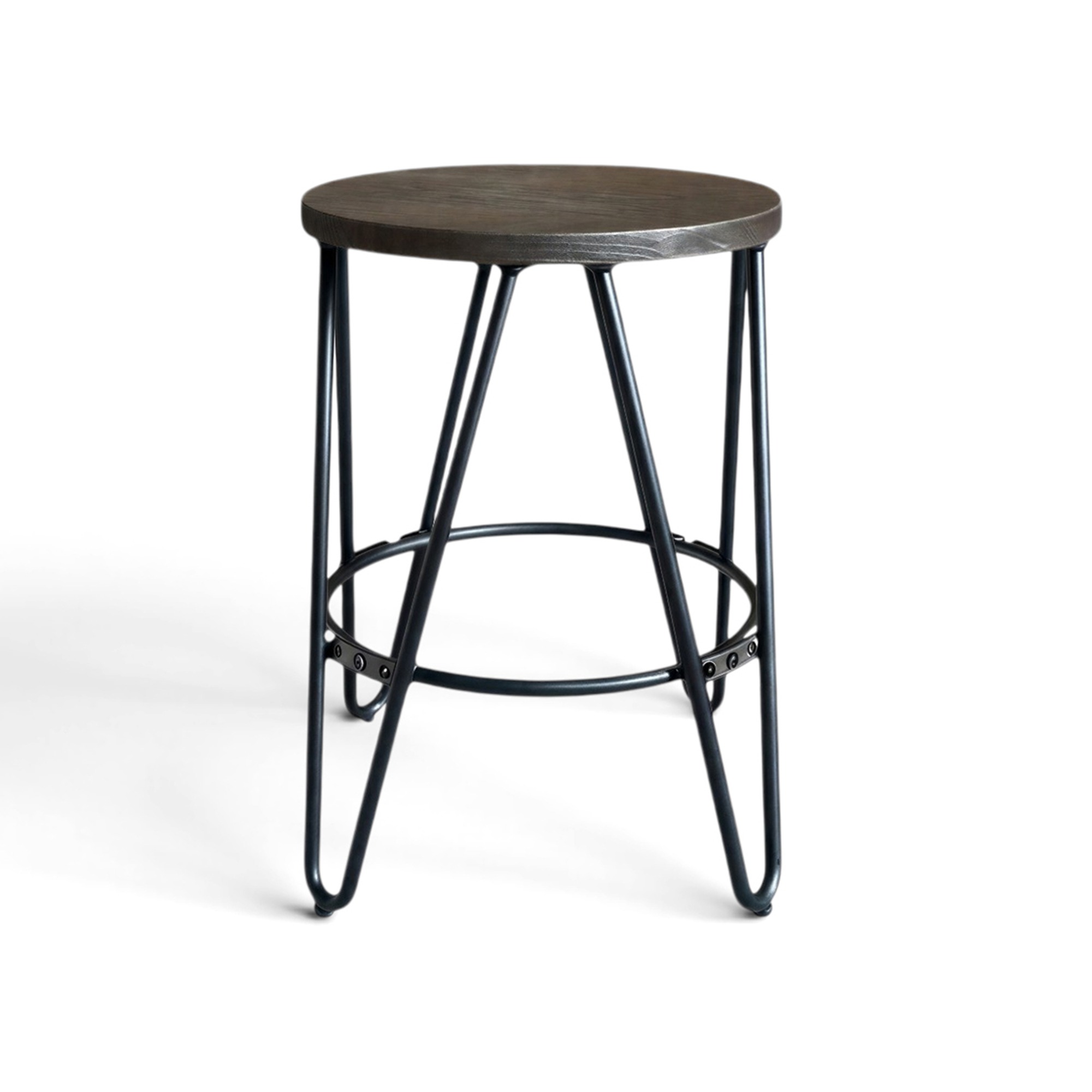 Jakkara 'Rustic' 45cm - Puu/Teräs