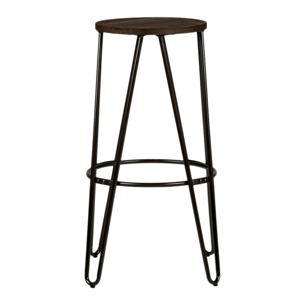 Jakkara 'Rustic' 75cm - Puu/Teräs
