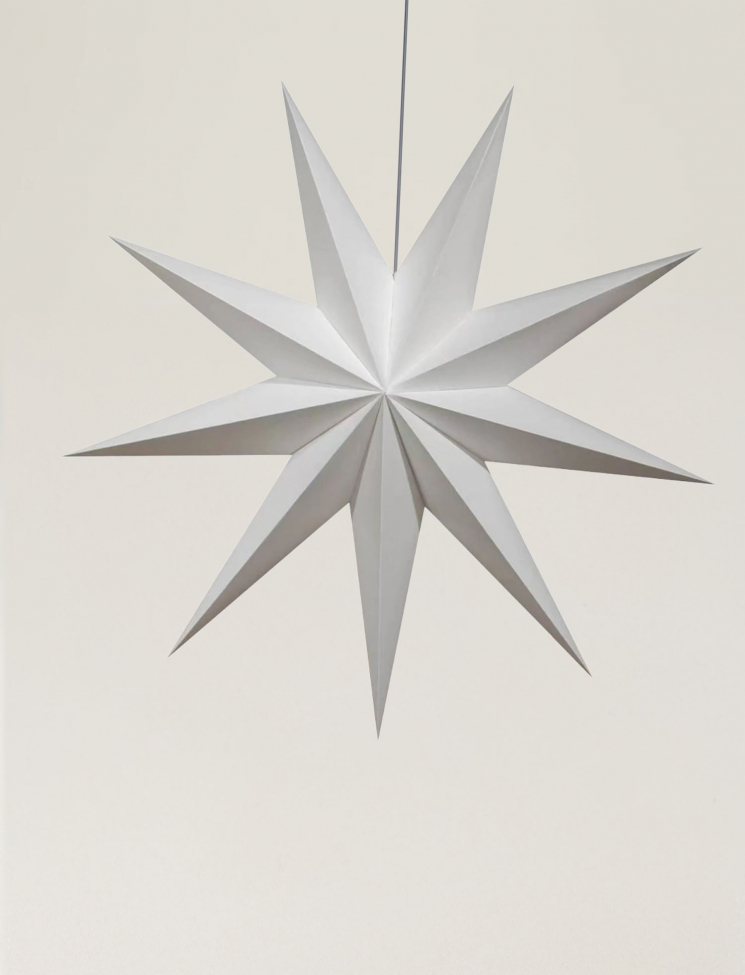 Adventtitähti 'Vintergatan' 118cm - Valkoinen