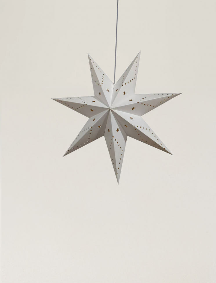 Adventtitähti 'Skimra' 45cm - Valkoinen