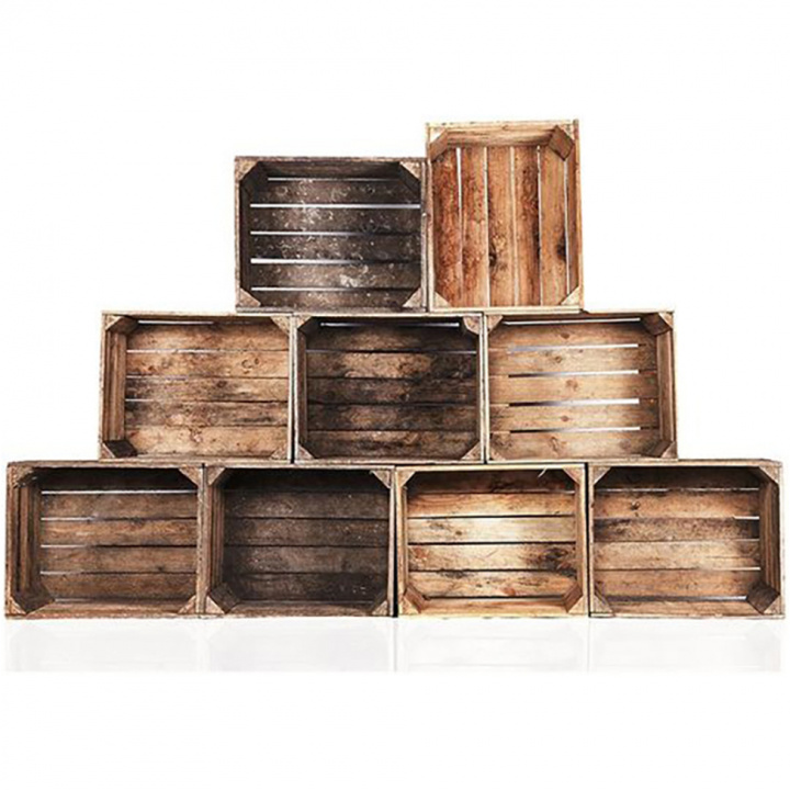 Omenalaatikko - Vintage ryhmässä Huonekalut / Hyllyt & säilytys / Laatikot & Korit @ Reforma (10002-Wooden-REF-M)